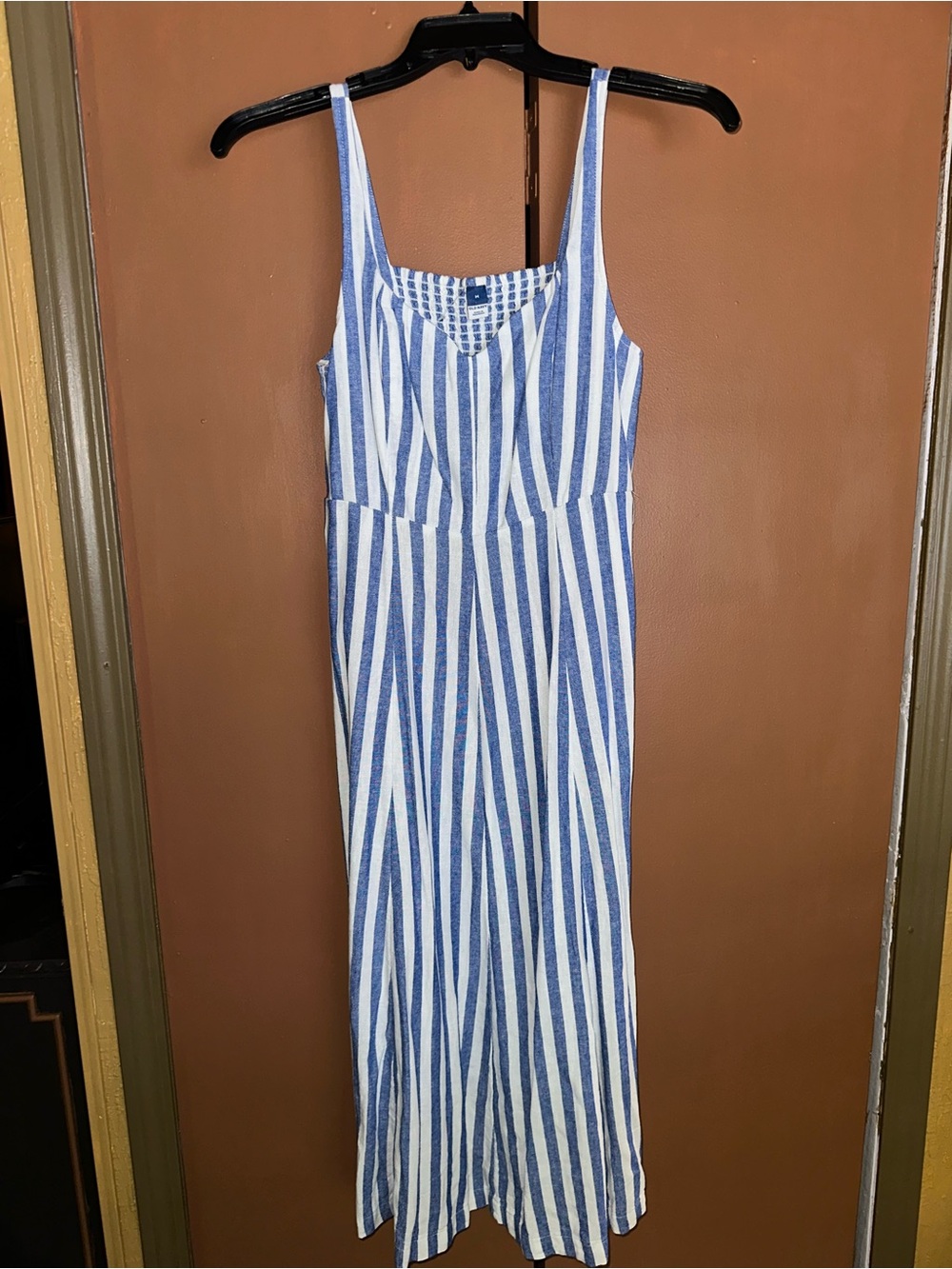Old Navy Blue and White Striped Girls' Jumpsuit Romper